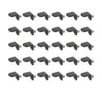 sourcing map 30pcs Shelf Support Peg 5mm/0.2" with Rubber Sleeve Steel Bracket Pegs with Pin Shelf Peg Shelf Clips for Furniture Bookcase Wardrobe Kitchen Cupboard, Bronze/Black