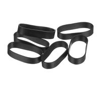 sourcing map 30Pcs Silicone Rubber Bands, 20x5mm Rubber Bands Rings Cable Ties Strong Elastic Bands Non-slip for Cord Wrapping Bag Wraps, Black