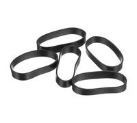 sourcing map 30Pcs Silicone Rubber Bands, 25x5mm Rubber Bands Rings Cable Ties Strong Elastic Bands Non-slip for Cord Wrapping Bag Wraps, Black