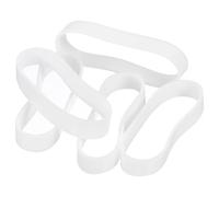 sourcing map 30Pcs Silicone Rubber Bands, 25x5mm Rubber Bands Rings Cable Ties Strong Elastic Bands Non-slip for Cord Wrapping Bag Wraps, White