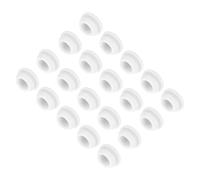 sourcing map 30pcs Silicone Snap in Locking Hole Plugs,11mm/0.4 Inch Mounting Diameter Narrow Groove Width 2mm Panel Seal Cover Round for Kitchen Bulkheads Waterproof Sealing Plugs White