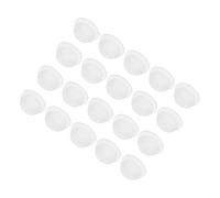sourcing map 30pcs Silicone Snap in Locking Hole Plugs,12mm/0.5 Inch Mounting Diameter Narrow Groove Width 2mm Panel Seal Cover Round for Kitchen Bulkheads Waterproof Sealing Plugs Clear