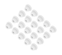sourcing map 30pcs Silicone Snap in Locking Hole Plugs,7mm/0.3 Inch Mounting Diameter Narrow Groove Width 2mm Panel Seal Cover Round for Kitchen Bulkheads Waterproof Sealing Plugs White