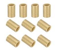 sourcing map 30Pcs Sleeve Bearings, 4mm Bore x 6mm OD x 10mm Length, Self-Lubricating Sintered Bronze Bushings