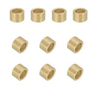 sourcing map 30Pcs Sleeve Bearings, 4mm Bore x 6mm OD x 4mm Length, Self-Lubricating Sintered Bronze Bushings
