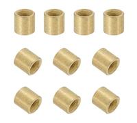 sourcing map 30Pcs Sleeve Bearings, 4mm Bore x 6mm OD x 6mm Length, Self-Lubricating Sintered Bronze Bushings