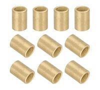 sourcing map 30Pcs Sleeve Bearings, 5mm Bore x 7mm OD x 10mm Length, Self-Lubricating Sintered Bronze Bushings