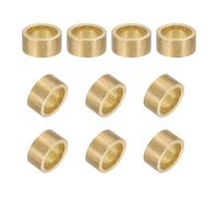 sourcing map 30Pcs Sleeve Bearings, 6mm Bore x 8mm OD x 4mm Length, Self-Lubricating Sintered Bronze Bushing