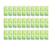 sourcing map 30pcs Small Cylindrical Bubble Level Vials 15x6mm PMMA Mini Horizontal Bubble Spirit Level Measuring Layout Tools for RV TV Picture Frame Hanging Tool Leveler