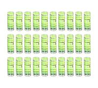 sourcing map 30pcs Small Cylindrical Bubble Level Vials 18x6.5mm PMMA Mini Horizontal Bubble Spirit Level Measuring Layout Tools for RV TV Picture Frame Hanging Tool Leveler