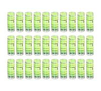 sourcing map 30pcs Small Cylindrical Bubble Level Vials 18x7mm PMMA Mini Horizontal Bubble Spirit Level Measuring Layout Tools for RV TV Picture Frame Hanging Tool Leveler