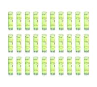 sourcing map 30pcs Small Cylindrical Bubble Level Vials 26x7mm PMMA Mini Horizontal Bubble Spirit Level Measuring Layout Tools for RV TV Picture Frame Hanging Tool Leveler