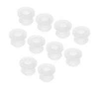 sourcing map 30Pcs Snap Rubber Grommet Hole Plug Mount Dia 9mm ID 6.2mm H 10mm Seal Anti-Scratch for Electrical Box Cable Pipe Transparent