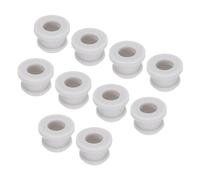 sourcing map 30Pcs Snap Rubber Grommet Plug Mount Dia 10mm ID 7mm Seal Anti-Scratch for Electrical Box Cable Pipe Grey
