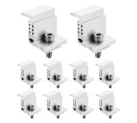sourcing map 30pcs Solar Panel End Clamp, Aluminum Z Brackets for Solar Panels Solar Mounting Brackets Kit for Solar Panel Pv Mounting System Accessories (32-50mm)