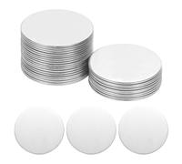 sourcing map 30Pcs Stainless Steel Disc Blank Stamping Tag Engraved Stainless Steel Round Charm Pendant 1mm(T) 30mm/1.18" for Pendant Bracelet Necklace Jewelry Making Earring