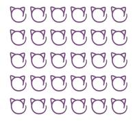 sourcing map 30pcs Stitch Markers, Spiral Stitch Markers Crochet Needle Clip Counter Knit Ring Crochet Locking Sewing Accessories for DIY Handcraft Knitting and Crocheting, Violet