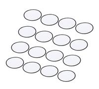 sourcing map 30pcs Sublimation Patch Blank, 6cm/2.36" Fabric Iron-on Blank Heat Transfer Repair Patch for DIY Crafts Caps Clothes Shoes Bags Uniforms, White