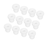 sourcing map 30Pcs t Shape Rubber Grommet Mount Dia 9.5mm ID 7mm H 8mm White Seal Protection Cable Grommets Flexible for Cable Pipe