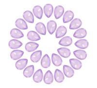 sourcing map 30Pcs Teardrop Rhinestones 10 x 14 mm Matte Resin Pointed Back Rhinestone Beads Gems for Jewelry Making Costume Crystal Embellishments Crafts, Purple