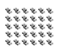 sourcing map 30pcs Trailer Frame Wire Clips 22mm Length Solar Panel Wire Clip Stainless Steel Trailer Wiring Clips Double Wire Cable Clamps for Boat Trailer Fishing Boat Cable Organization