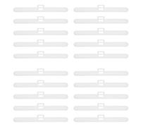 sourcing map 30Pcs Vertical Blind Hangers, 96mm Double Hole Plastic Vertical Blind Top Holders Blinds Curtains Replacement Slats for Home Office Hotels