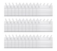 sourcing map 30pcs Wire Shelf Label Holder with Button Lock Design 3.1 x 2.2 Inch Plastic Reusable Basket Labels Tags Holders for Pantry Retail Supermarket Department Store, Clear