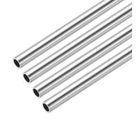 sourcing map 316L Stainless Steel Capillary Tube, OD 4.5mmx0.5mm Wall Thickness 305mm L Seamless Straight Stainless Pipe Metal Tubing for Construction/Industry Machinery/Crafting,Pack of 4
