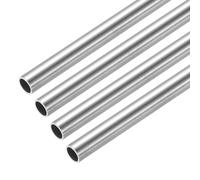 sourcing map 316L Stainless Steel Capillary Tube, OD 5.5mmx0.5mm Wall Thickness 305mm L Seamless Straight Stainless Pipe Metal Tubing for Construction/Industry Machinery/Crafting,Pack of 4