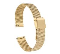 sourcing map 316L Stainless Steel Mesh Watch Band | Quick Release Adjustable Metal Watch Strap for Men Women