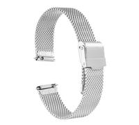 sourcing map 316L Stainless Steel Mesh Watch Band | Quick Release Adjustable Metal Watch Strap for Men Women