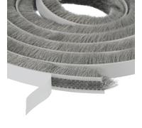 sourcing map 32.8 ft Window Seal Strip, Self Adhesive Weather Stripping Sliding Door Soundproof Dustproof Draft Blocker, 0.35 Inch Wide x 0.35 Inch Thick, Grey