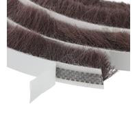 sourcing map 32.8 ft Window Seal Strip, Self Adhesive Weather Stripping Sliding Door Soundproof Dustproof Draft Blocker, 0.35 Inch Wide x 0.59 Inch Thick, Brown