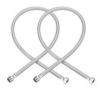 sourcing map 32 Inch Long Faucet Supply Line Connector, 2pcs G1/2 Female Compression Thread x G1/2 Male Connector Straight Thread 304 Stainless Steel Water Supply Hose Line