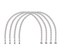 sourcing map 32 Inch Long Faucet Supply Line Connector, 4pcs G3/8 Female Compression Thread x M10 Male Connector Braided 304 Stainless Steel Water Supply Hose Line