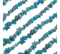 sourcing map 32 Inches 3-5mm Natural Blue Phosphorus Gray Gemstone Strand Chips Free Form Tumbled Loose Gemstone Beads Irregular Drilled Stone Bead for Jewelry Making Craft Supplies (Blue Gray)