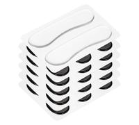 sourcing map 32 Pcs Drum Dampeners Gel Pads Silicone Mute Pads Drum Silencers Drum Dampeners Moon Gels Black 33x26x3mm for Drums Cymbals Tone Control