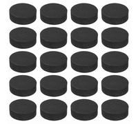 sourcing map 32 Pcs Single Sided Speaker Isolation Feet Pads, 30mmx10mm Non Slip Foam Shock Absorption Base Pad Amplifier Stand Feet Mat for Speaker HiFi Home Theater Sound System, Black