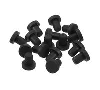 sourcing map 32 Pieces Black Rubber Stopper, 4.5mm Plug Holes for 4-4.3mm/0.16-0.17" Hole