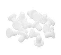 sourcing map 32 Pieces White Rubber Stopper, 5.3mm Plug Holes for 5mm/0.2" Hole