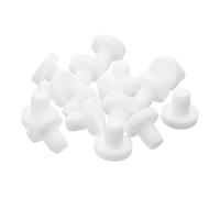 sourcing map 32 Pieces White Rubber Stopper, 7mm Plug Holes for 6.5-6.8mm/0.26-0.27" Hole
