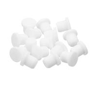 sourcing map 32 Pieces White Rubber Stopper, 8.5mm Plug Holes for 8-8.3mm/0.31-0.33" Hole