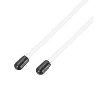 sourcing map 320mm Plastic Protection Antenna Tube, RC Antenna Tube with Caps for RC Car Boat Drone Receiver(White, 2 Pcs)