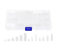 sourcing map 320pcs M3 Nylon Standoffs Kit, Male Female Nylon Hex Spacer Standoffs Screws Nuts Assortment Kit for PCB Motherboard RC FPV Drone Quadcopter, White