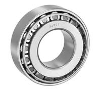 sourcing map 32207 Tapered Roller Bearing Cone and Cup Set, 35mm Bore x 72mm OD x 24.5mm Thick, Chrome Steel Taper Bearing Set, ABEC-3