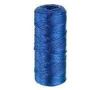sourcing map 328 Feet/109 Yards Metallic Cord Blue Twine 1.5mm Thread String for Crafts Gift Wrapping Christmas Decoration Hanging Tag