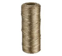 sourcing map 328 Feet/109 Yards Metallic Cord Rose Gold Twine 1.5mm Thread String for Crafts Gift Wrapping Christmas Decoration Hanging Tag