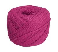 sourcing map 328 Feet Natural Jute Twine String,2mm Thin Garden Twine Rope Colored Plant String Cord for DIY Art Crafts Gift Wrapping Decoration Packing Gardening Plant Hanger,Rose Red