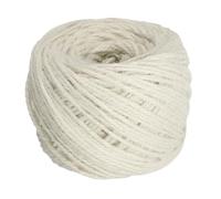 sourcing map 328 Feet Natural Jute Twine String,3mm Thin Garden Twine Rope Colored Plant String Cord for DIY Art Crafts Gift Wrapping Decoration Packing Gardening Plant Hanger,White