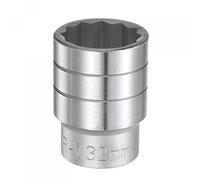 sourcing map 32mm 12 Point Shallow Socket 3/4" Drive Standard Metric CR-V